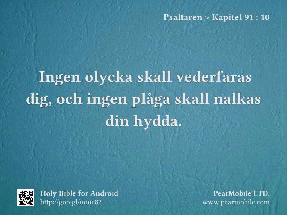Psaltaren, Kapitel 91:10